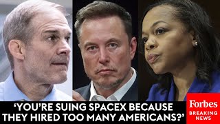 Jim Jordan Grills Top DOJ Official Kristen Clarke About Lawsuit Against Elon Musks SpaceX [upl. by Adnoval]