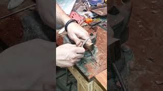 Homemade knife handle start to finish how I made it diy campinggear shorts [upl. by Ayar528]