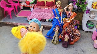 Barbie Doll All Day Routine In Indian VillageLaxmi Ki Kahani Part167Barbie Doll Bedtime Story ll [upl. by Sucramel]