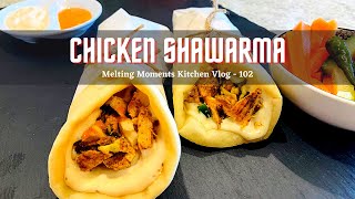 Grilled Chicken Shawarma With Kuboos And Pickled Veges  Homemade Easy Recipe  MMK Vlog  102 [upl. by Ahsirt]