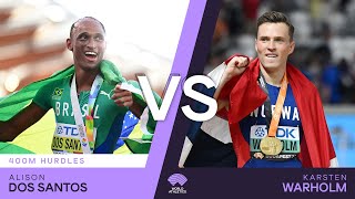 Dos Santos vs Warholm  World Athletics Championships Wins [upl. by Mitzie]