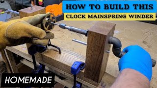 How To Build This Clock Mainspring Winder Under 80 [upl. by Aztirak]