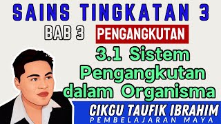 Sains Tingkatan 3 KSSM I Bab 3 Pengangkutan I 31 Sistem Pegangkutan dalam Organisma [upl. by Nic487]