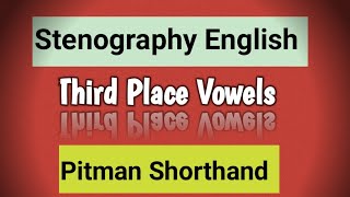 Shorthand Vowels in English  Stenography steno viral shorts ‎dimpugupta6771 [upl. by Ottillia]