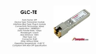 GLCTE  Cisco Compatible 1000BASET SFP RJ45 100m [upl. by Vernier]