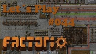 Factorio  044  Schienenlayout vierspurig und ein Kreisverkehr  Blueprints [upl. by Doro944]