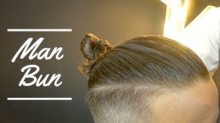 Mens Hairstyles  How to make a Man Bun  MAN BUN TUTORIAL [upl. by Eesdnil616]