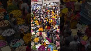 City market Bangalore KR Market Varamahalakshmi festival [upl. by Ellingston185]