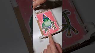 Inktober Day 6 🐸 inktober acrylicpainting sketchbook [upl. by Julienne]