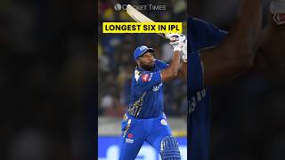 5 Longest Six in IPL History Cricket Times Shorts [upl. by Nomla383]