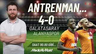 Galatasaray 40 Alanyaspor  Manchestera Doğru Hazırlık Mertens Icardi Zaha MediaMarkt [upl. by Doralia409]