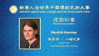 2024 Int‘l Traditional Chinese Martial Arts Competition Winner of GER Preliminary Hendrik Hammer [upl. by Hiro702]