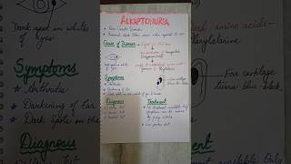 Alkaptonuria biochemistry youtubeshorts shorts youtubeshorts viralvideo [upl. by Wymore]