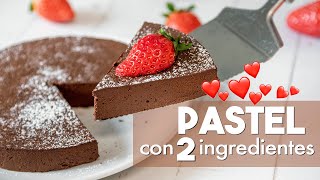 PASTEL con 2 INGREDIENTES 🍫  ¡SIN HORNO Fácil y Rápido [upl. by Pulcheria219]