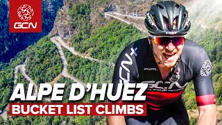 The Most ICONIC Tour De France Climb  Alpe DHuez [upl. by Swetlana]