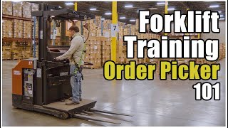 How to Operate a Forklift  Order Picker  Cherry Picker Training [upl. by Rimaa]