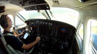 GoPro HD King Air C90GTx Landing in Jundiaí  SBJD [upl. by Magocsi]