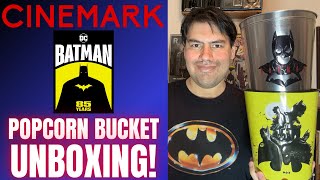 Cinemark Batman 85th Anniversary Popcorn Bucket Unboxing [upl. by Aytida611]