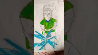 Kakashi chidori drawing  art work in progress [upl. by Esmond]