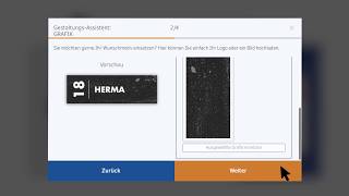 Etiketten designen amp erstellen  kostenlos mit dem Etiketten Assistent Online von HERMA 🏷️ [upl. by Aretak926]