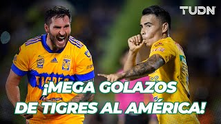 ¡MEGA GOLAZOS de Tigres al América  TUDN [upl. by Hankins]