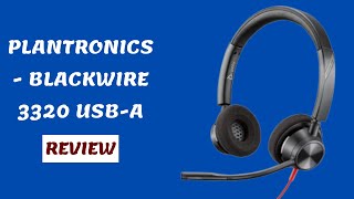 Plantronics  Blackwire 3320 USBA  Wired DualEar Stereo Headset with Boom Mic Review [upl. by Adnylem]