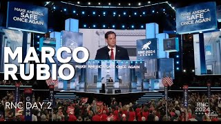 Marco Rubio Speech Republican National Convention Milwaukee 2024 Day 2 [upl. by Oeak98]