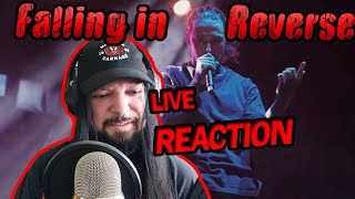 Falling In Reverse  quotWatch The World Burnquot LIVE The Popular Monstour Reaction [upl. by Akemot298]