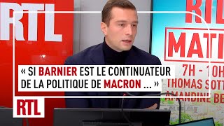 quotSi Michel Barnier est le continuateur de la politique dEmmanuel Macron son gouvernement tomberaquot [upl. by Jarad844]