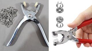 🌺 Grommet Setting Tool How To Use  Grommet Plier  Snap Button And Tip Button Machine Plier [upl. by Dionis]