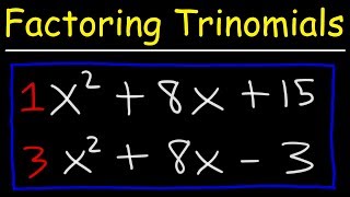 Factoring Trinomials The Easy Fast Way [upl. by Meaghan]