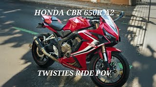 HONDA CBR 650R  MIVV GP PRO  RIDE POV TWISTIES  QUICKSHIFTER  A2 RESTRICTED [upl. by Javed]