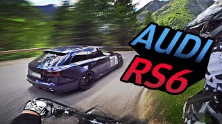 Chasing tuned Audi RS6 on small road [upl. by Nalyak165]