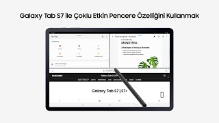 Galaxy Tab S7  Çoklu Etkin Pencereyi Kullanmak  Samsung [upl. by Aidnis]