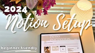 Notion Setup  HOW TO USE NOTION 2024 Easy Notion Tutorial for Beginners  Notion Customization [upl. by Priest]