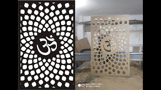 om mandir cnc mdf cutting [upl. by Farica]