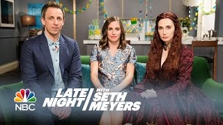 Melisandre at a Baby Shower  Late Night with Seth Meyers [upl. by Llertniuq]