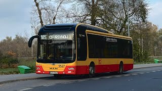 MAN NL253 Lion’s City Hybrid 9527 Mobilis Mościska 🚍185 [upl. by Fotzsyzrk]