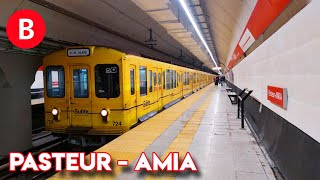 La NUEVA ESTACIÓN Pasteur  AMIA  Subte Línea B [upl. by Nairahcaz]