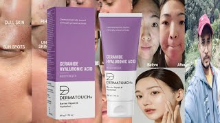 Dermatouch Ceramide Hyaluronic Acid Moisturizer  Honest Review [upl. by Gudren]