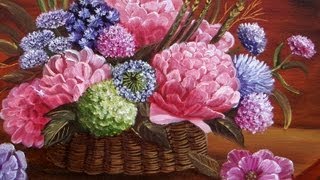 ART FLOWERS OIL PAINTINGS RAPHAEL PUELLO [upl. by Linoel]