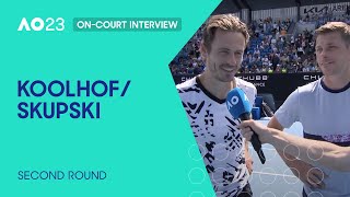 KoolhofSkupski OnCourt Interview  Australian Open 2023 Second Round [upl. by Yelrac]