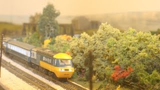 The HST Enters Service at Chetcombe  N Gauge British Model Railway [upl. by Llegna]