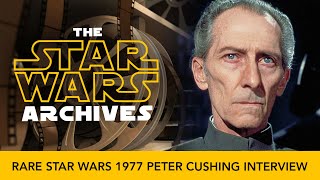 RARE Star Wars 1977 Peter Cushing Interview [upl. by Lyndsie]