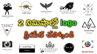 How to make your own logo design  how to create Logo in Mobile  suresh boga [upl. by Woodrow863]