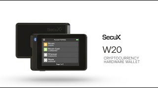 Best Crypto Hardware Wallet 2024 SecuX W20 w Bluetooth amp NFT Support Large Touchscreen and More [upl. by Demetra]