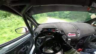 Ford Fiesta ST rally car onboard  bridge near miss  2022 SOFR  SS5  Zorns Hollow [upl. by Adnicul]