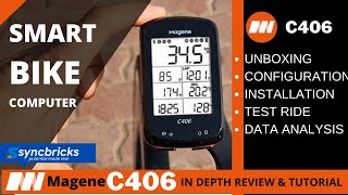 Magene C406 Review and Guide  Smart GPS Bike Compute [upl. by Lorita]