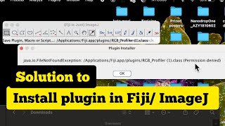 How to install Plugins in Fiji  solution to Fiji Plugin permission denied [upl. by Finella256]