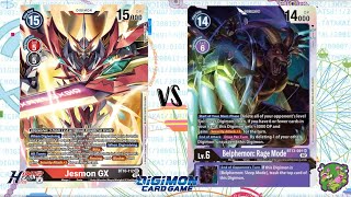 DIGIMON TCG Jesmon GX Red vs Belphemon Purple [upl. by Nevaed875]